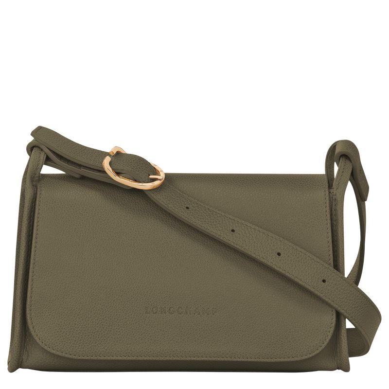 Khaki Longchamp Le Foulonné M Women Crossbody Bag | Ksa-308RXPBTD