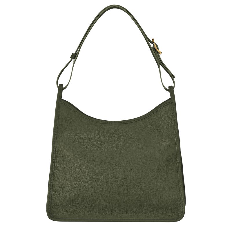 Khaki Longchamp Le Foulonné M Women Hobo Bag | Ksa-314YGMFXK