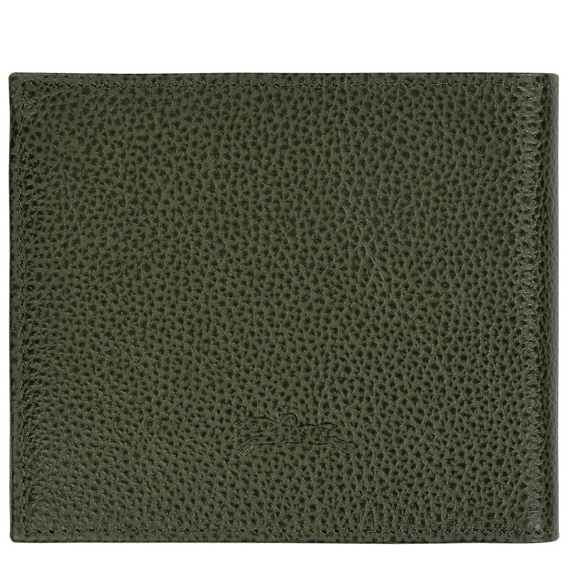 Khaki Longchamp Le Foulonné Men Wallet | Ksa-017MRTIXJ