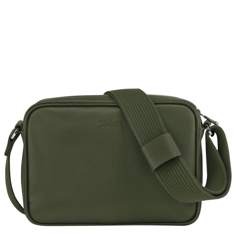 Khaki Longchamp Le Foulonné S Camera Men Crossbody Bag | Ksa-510HIOQXV
