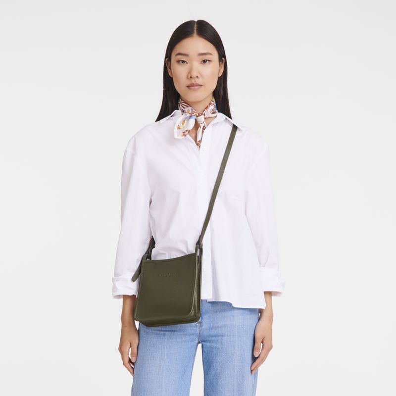 Khaki Longchamp Le Foulonné S Women Crossbody Bag | Ksa-438EWIGJD