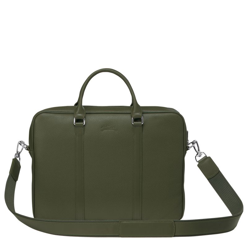 Khaki Longchamp Le Foulonné Xs Men Briefcase | Ksa-185BJUGVF