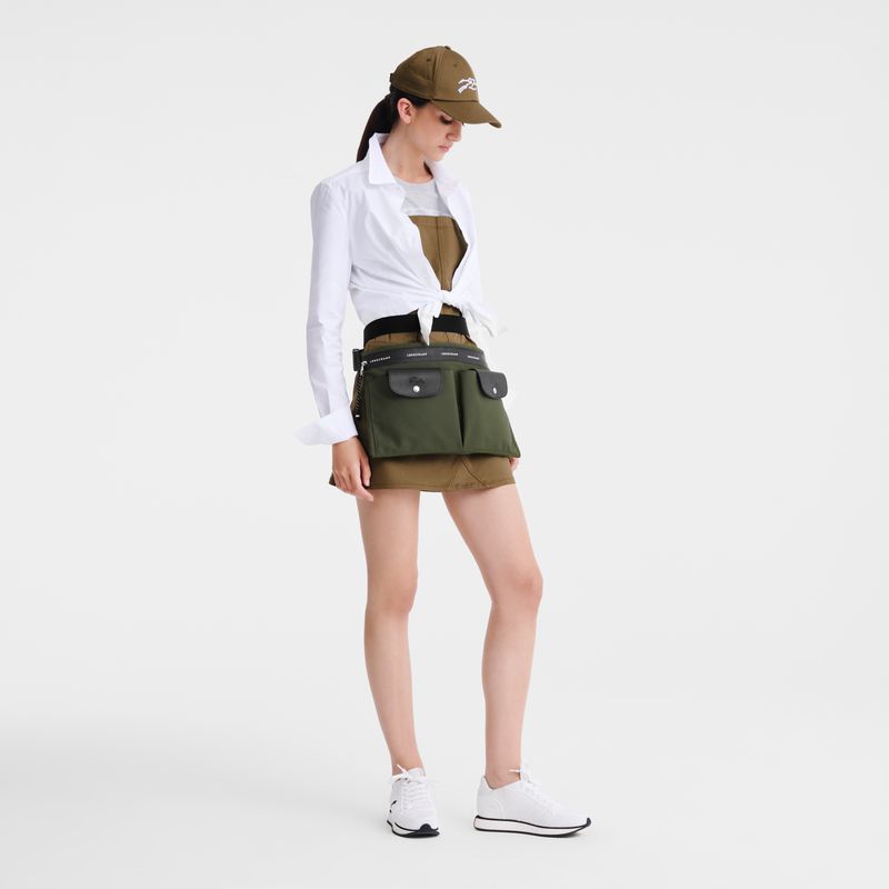 Khaki Longchamp Le Pliage Energy L Men Crossbody Bag | Ksa-367SAJRCY