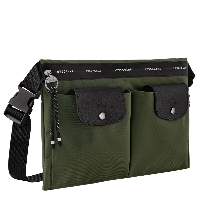Khaki Longchamp Le Pliage Energy L Men Crossbody Bag | Ksa-367SAJRCY
