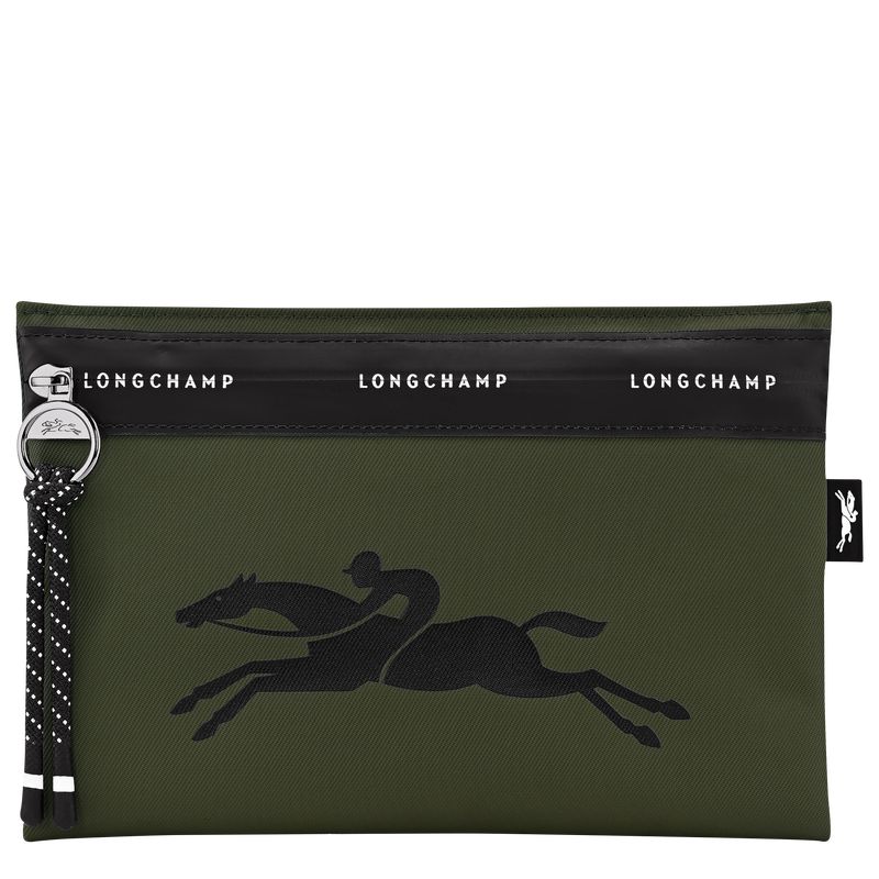 Khaki Longchamp Le Pliage Energy Men Pouch | Ksa-529LPISHW