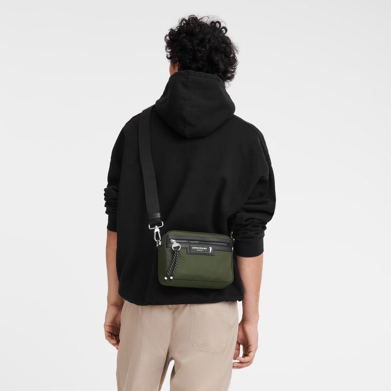Khaki Longchamp Le Pliage Energy S Camera Men Crossbody Bag | Ksa-219YLRWNB