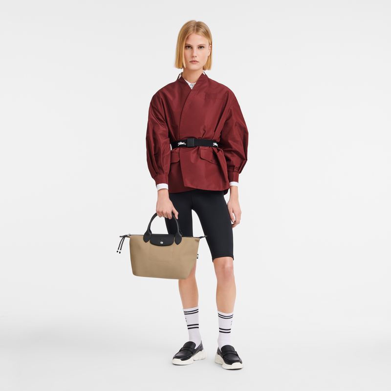 Khaki Longchamp Le Pliage Energy S Men Handbag | Ksa-985DVCSQX