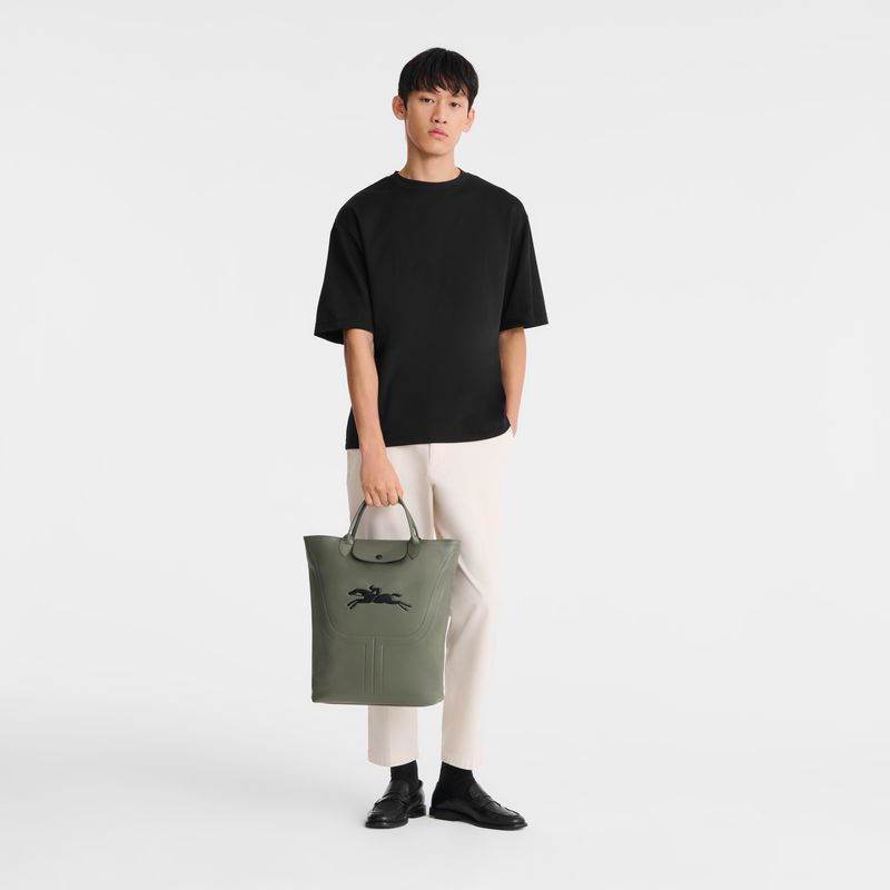 Khaki Longchamp Le Pliage Xtra M Men Boot Bag | Ksa-605HEZFML