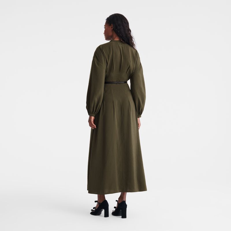 Khaki Longchamp Long Women Dress | Ksa-679ZYSUTL