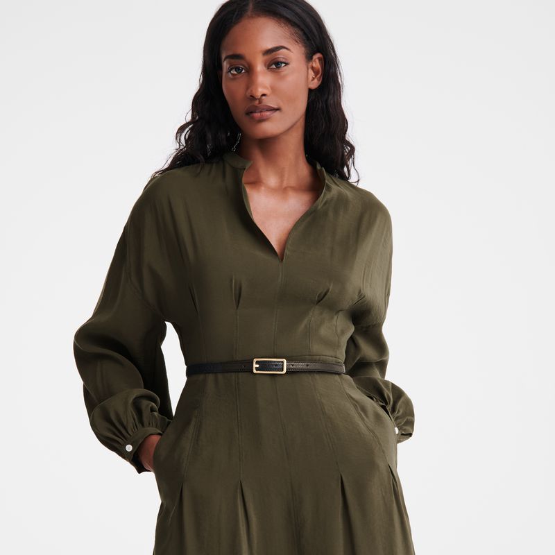 Khaki Longchamp Long Women Dress | Ksa-679ZYSUTL