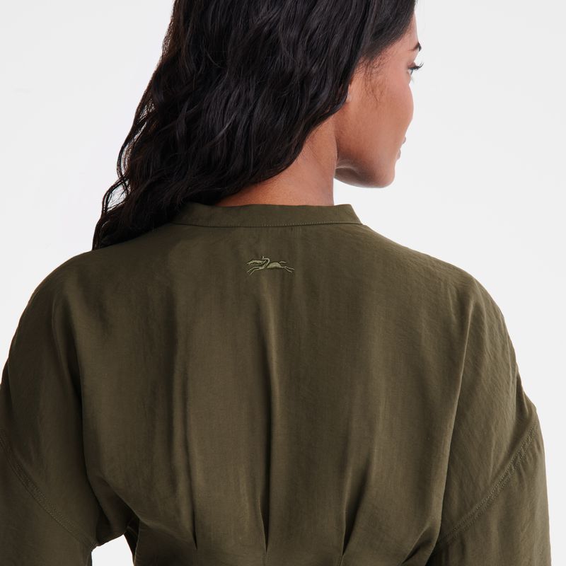 Khaki Longchamp Long Women Dress | Ksa-679ZYSUTL