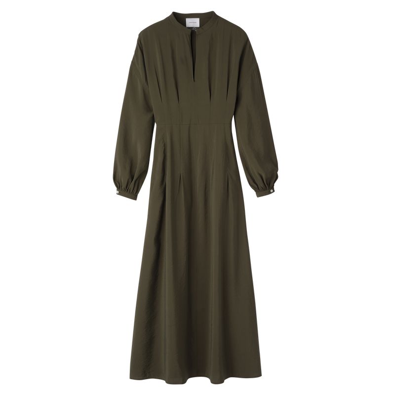 Khaki Longchamp Long Women Dress | Ksa-679ZYSUTL