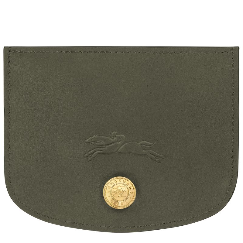 Khaki Longchamp Épure Women Card Holder | Ksa-503ODVFSJ