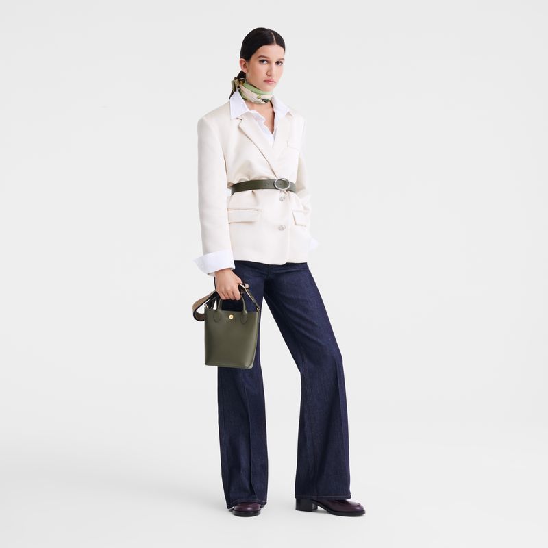Khaki Longchamp Épure Xs Women Tote Bag | Ksa-268XAEDUR
