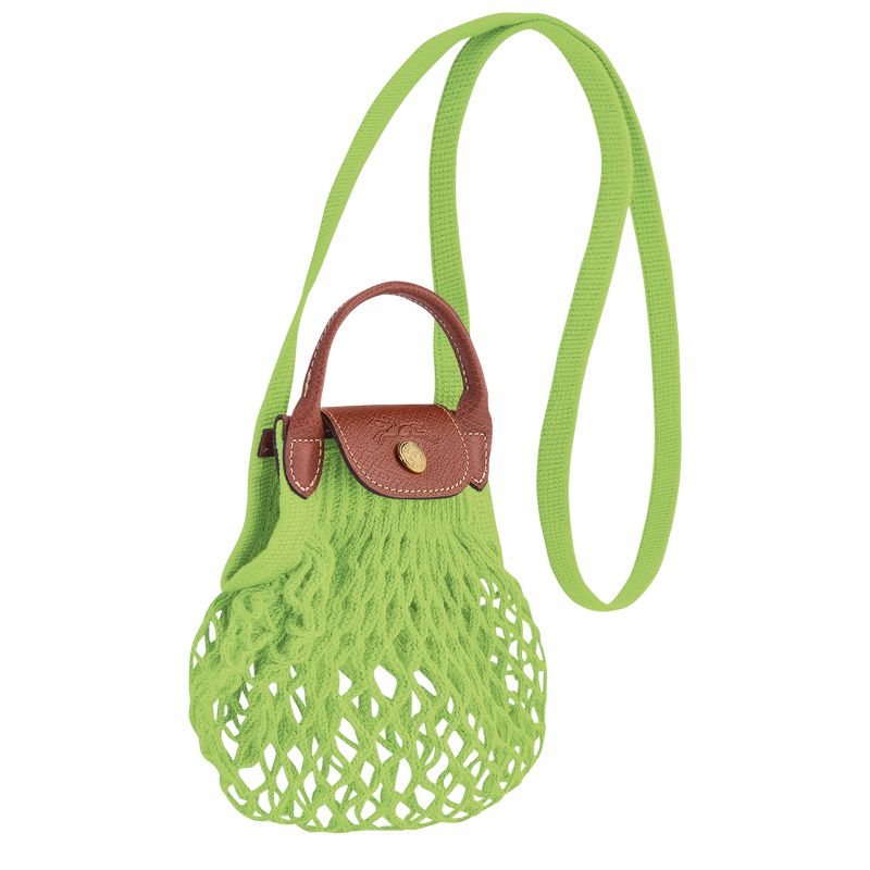 Light Green Longchamp Le Pliage Filet Xs Women Mesh Bag | Ksa-495CNQDBA