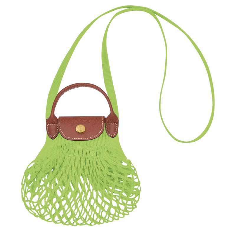 Light Green Longchamp Le Pliage Filet Xs Women Mesh Bag | Ksa-495CNQDBA
