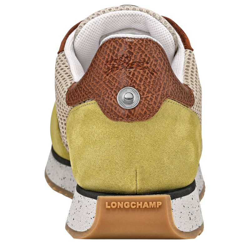 Light Green / Brown Longchamp Le Pliage Green Women Sneakers | Ksa-907XOZFTE