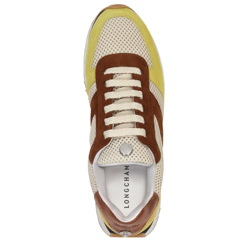 Light Green / Brown Longchamp Le Pliage Green Women Sneakers | Ksa-907XOZFTE