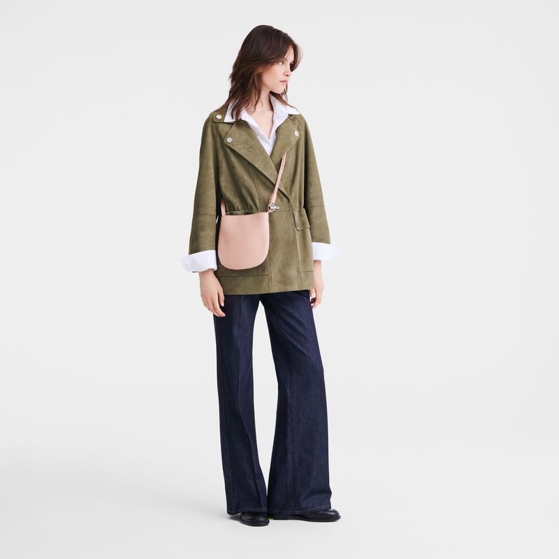 Light Rose Longchamp Le Roseau S Women Crossbody Bag | Ksa-137WUGZAS