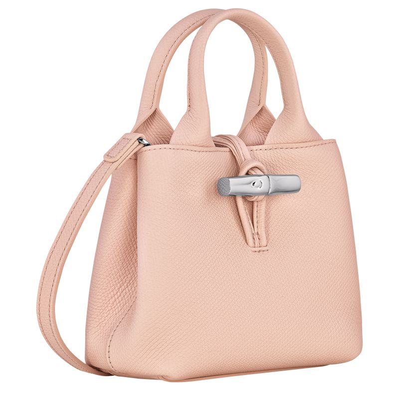 Light Rose Longchamp Le Roseau Xs Women Handbag | Ksa-481KNMVBD