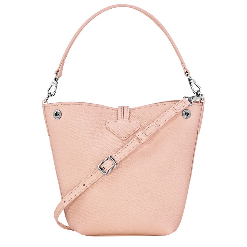 Light Rose Longchamp Le Roseau Xs Women Bucket Bag | Ksa-912ATUFOK