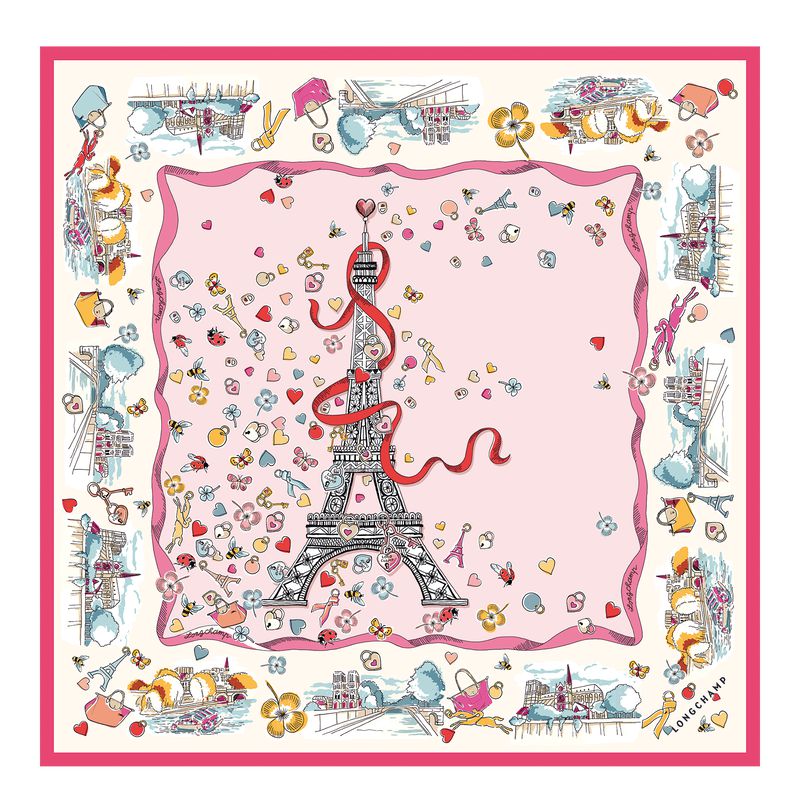 Multicolor Longchamp Equestrian Tower 50 Women Scarf | Ksa-614BLAUXW