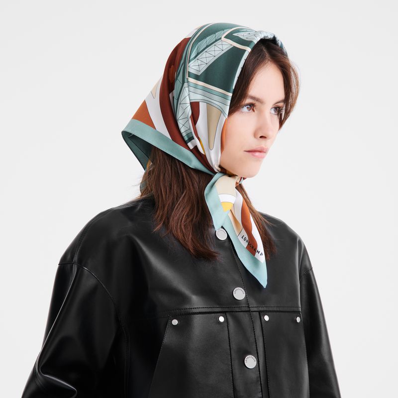 Multicolor Longchamp Equestrian Tower 70 Women Scarf | Ksa-597DYIERX