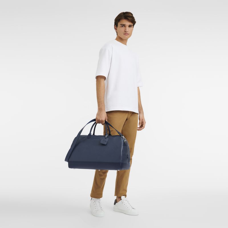 Navy Longchamp Le Foulonné L Men Travel Bag | Ksa-418JHCVWY