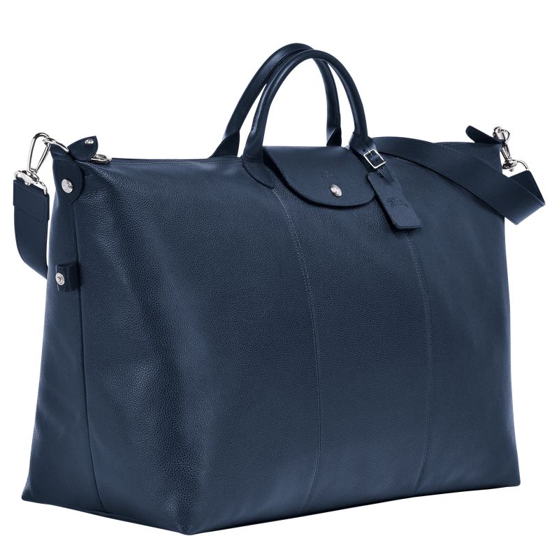 Navy Longchamp Le Foulonné L Women Travel Bag | Ksa-560VLYKQD