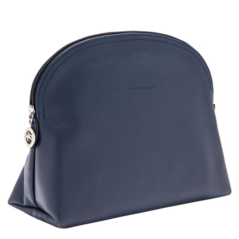 Navy Longchamp Le Foulonné Men Toiletry Bags | Ksa-768VAZQCF