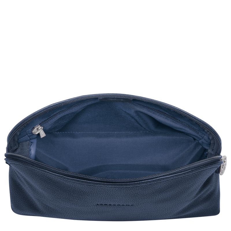 Navy Longchamp Le Foulonné Men Toiletry Bags | Ksa-768VAZQCF