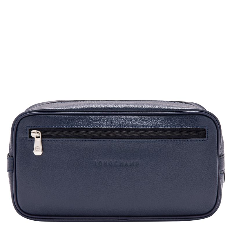 Navy Longchamp Le Foulonné Men Toiletry Bags | Ksa-637ZVPYHO