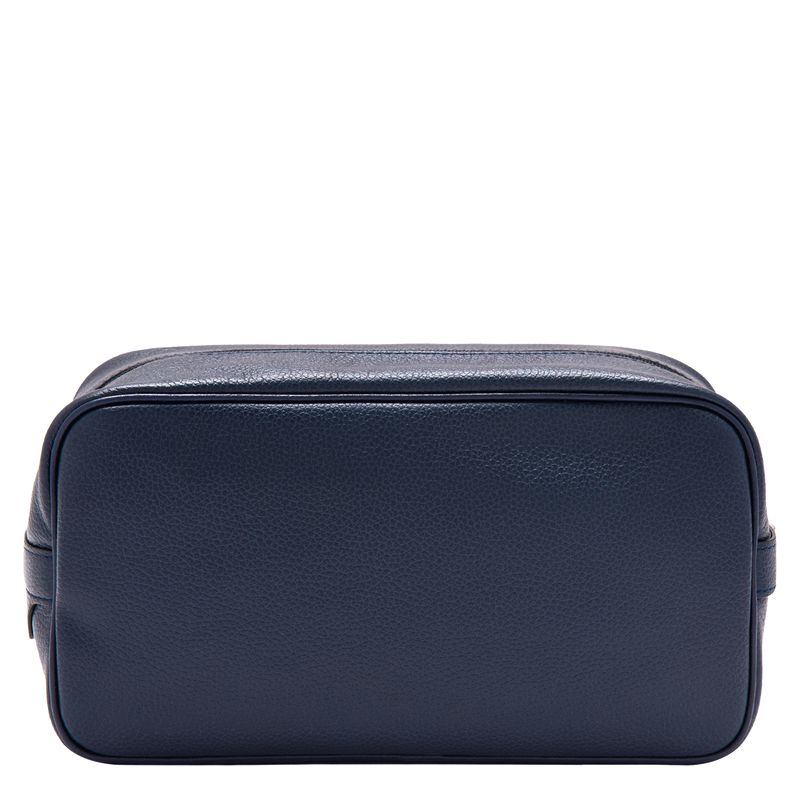 Navy Longchamp Le Foulonné Women Toiletry Bags | Ksa-690KZHGDW