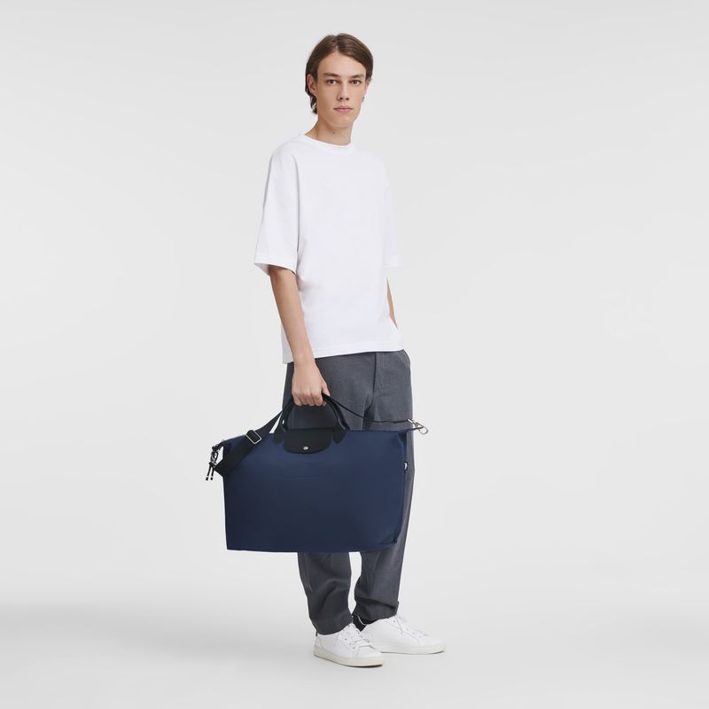 Navy Longchamp Le Pliage Energy L Men Travel Bag | Ksa-084XQEWUF