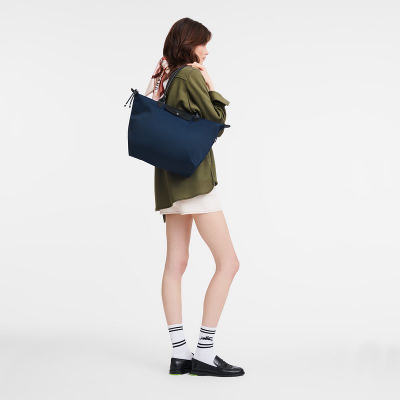 Navy Longchamp Le Pliage Energy L Women Tote Bag | Ksa-934JNPXDF
