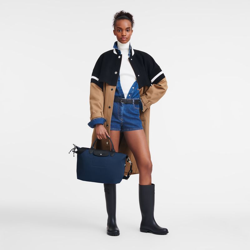 Navy Longchamp Le Pliage Energy L Women Handbag | Ksa-301PLOYXR
