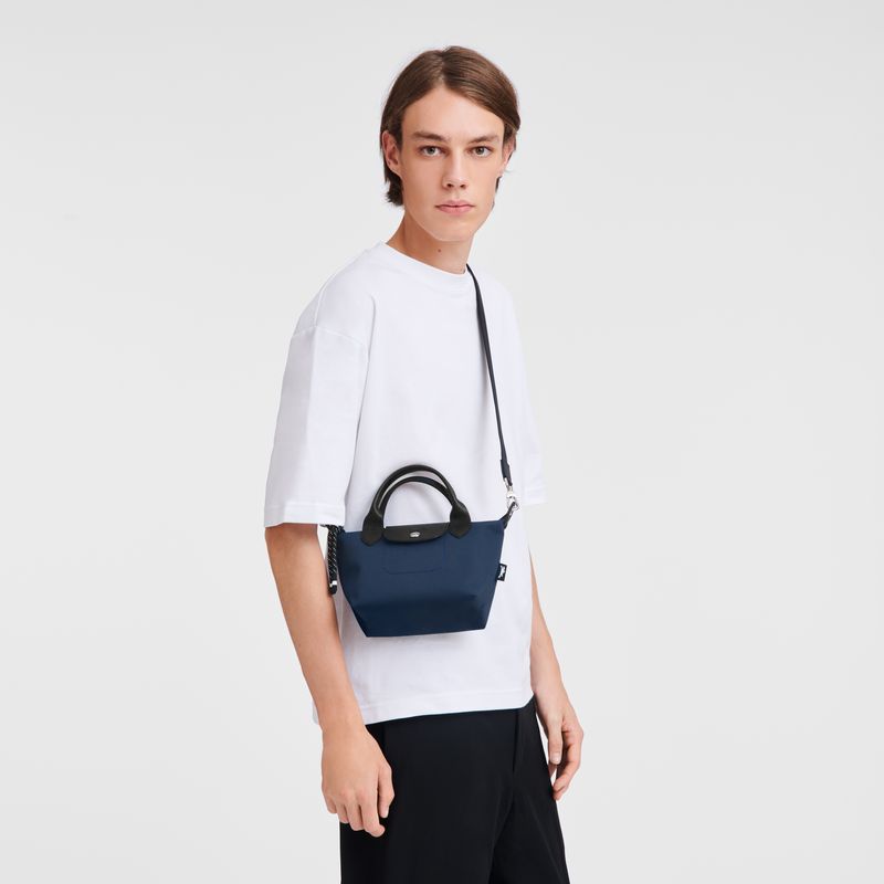 Navy Longchamp Le Pliage Energy Xs Men Handbag | Ksa-245SADNBW