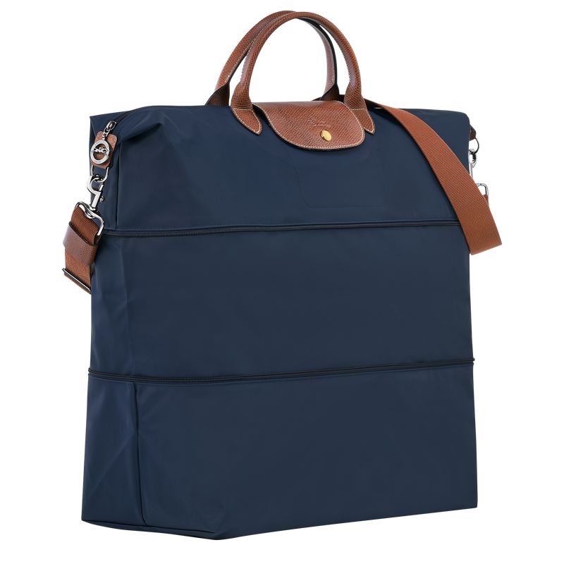 Navy Longchamp Le Pliage Original Expandable Men Travel Bag | Ksa-469CBNGMR