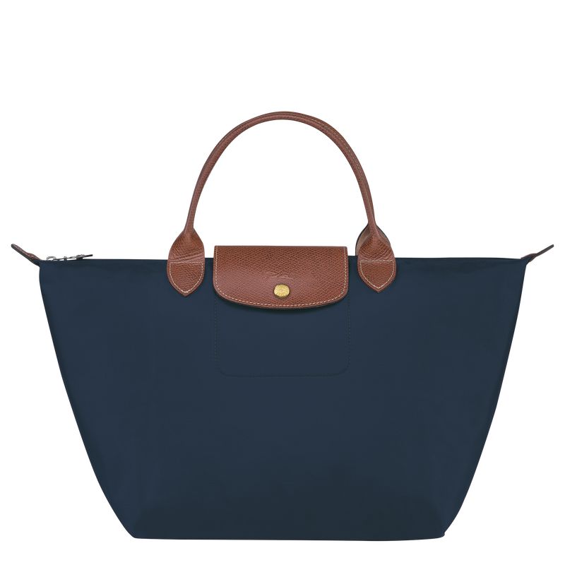 Navy Longchamp Le Pliage Original M Women Handbag | Ksa-041KWOULV