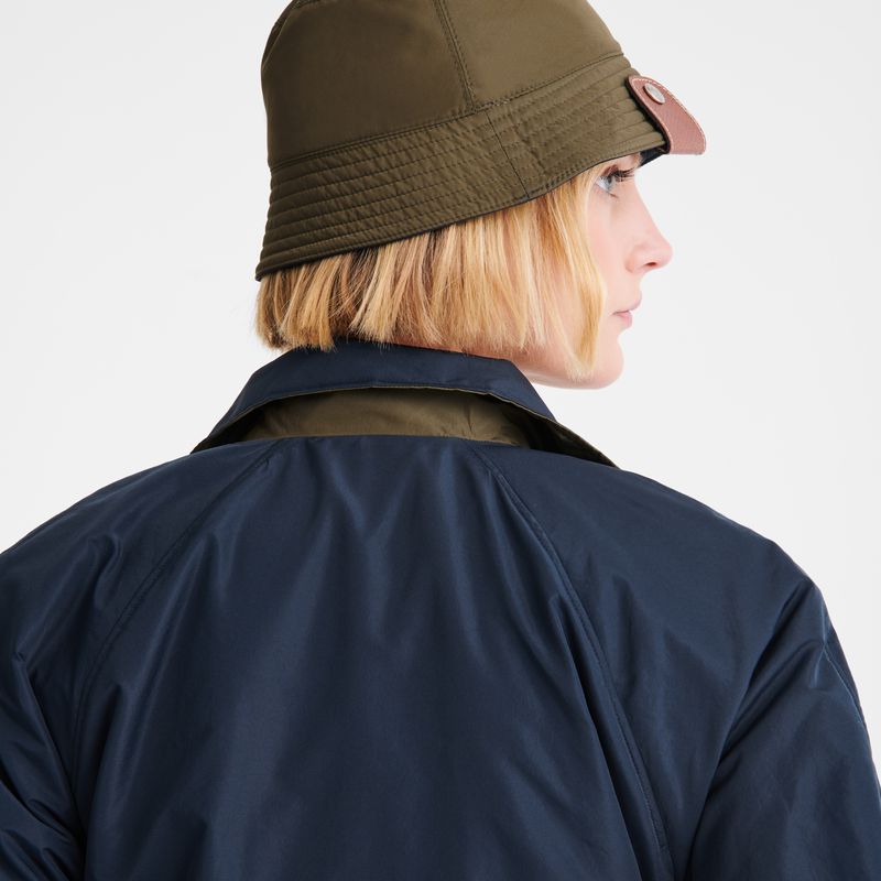 Navy Longchamp Padded Blouson Women Jacket | Ksa-963DNXRAO