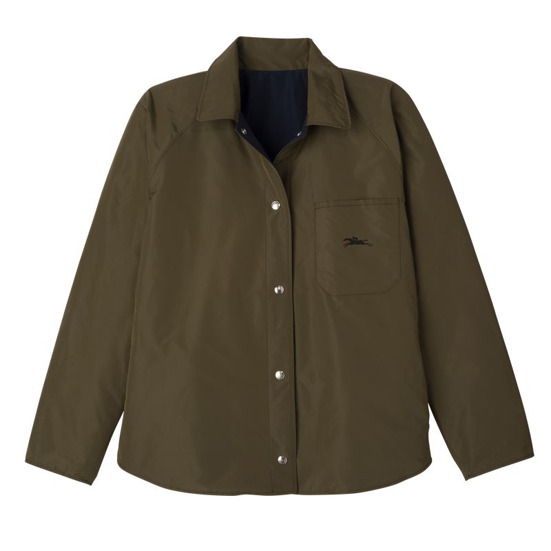 Navy Longchamp Padded Blouson Women Jacket | Ksa-963DNXRAO