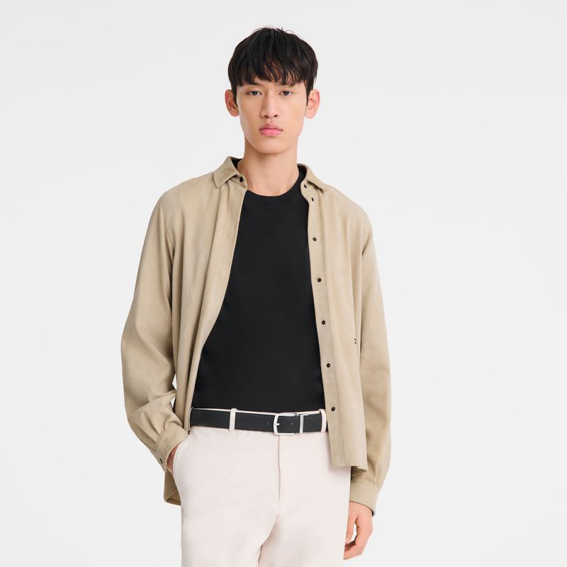 Navy / Black Longchamp Le Foulonné Men Belt | Ksa-679UAGPSZ