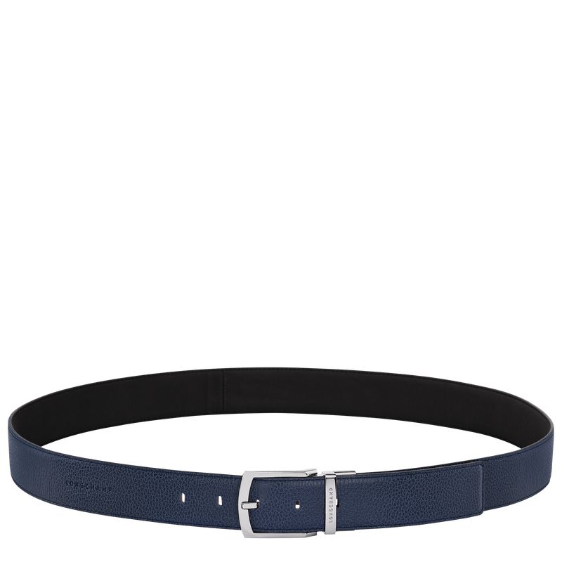 Navy / Black Longchamp Le Foulonné Men Belt | Ksa-679UAGPSZ