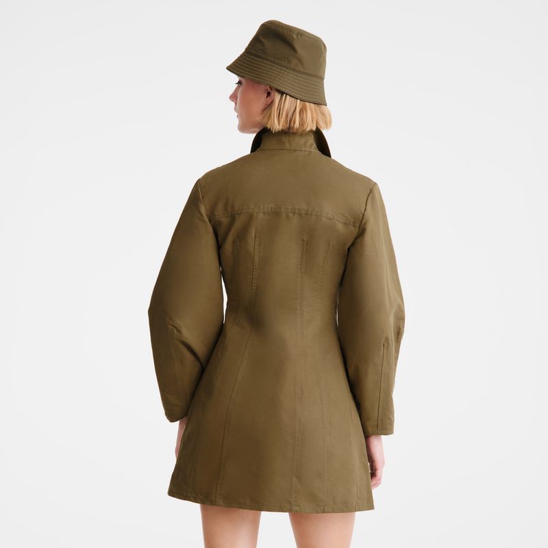 Olive Longchamp Canvas Women Dress | Ksa-893UNXBPK