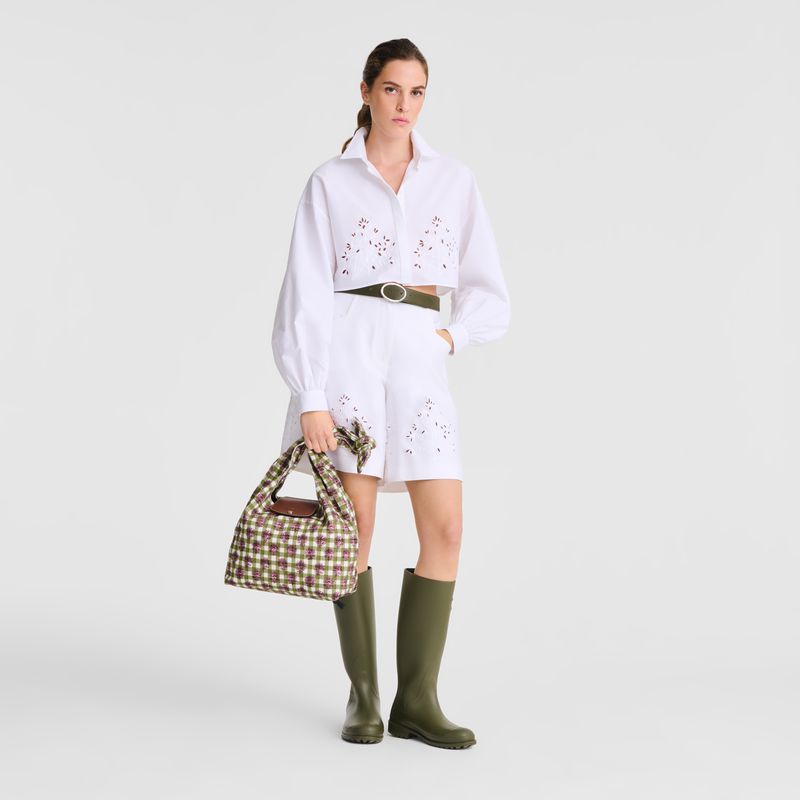 Olive Longchamp Le Pliage Collection M Women Shoulder Bag | Ksa-840EKXJZT
