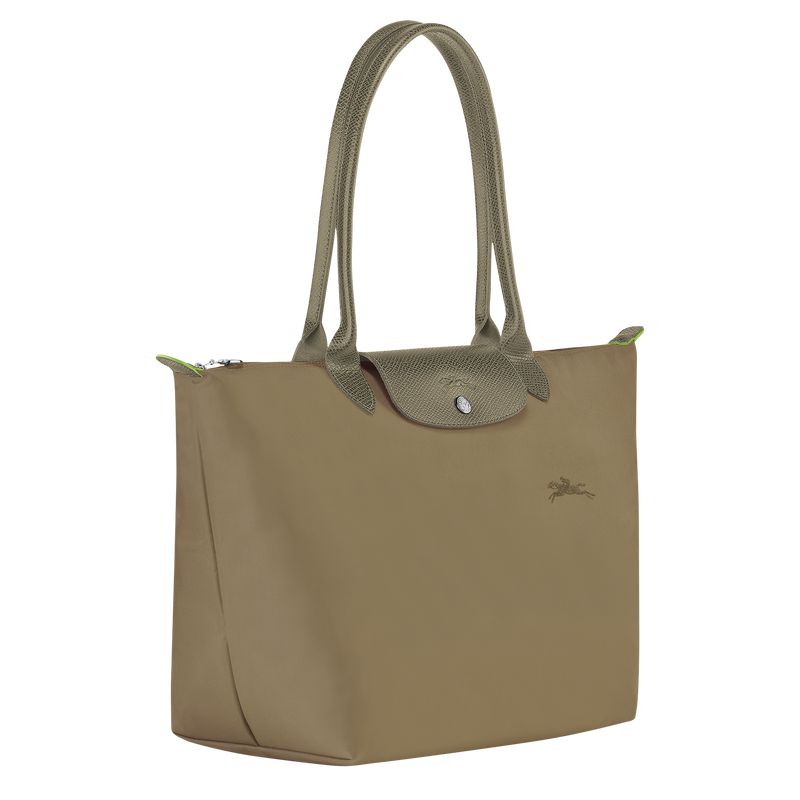 Olive Longchamp Le Pliage Green L Women Tote Bag | Ksa-970UNZTFC