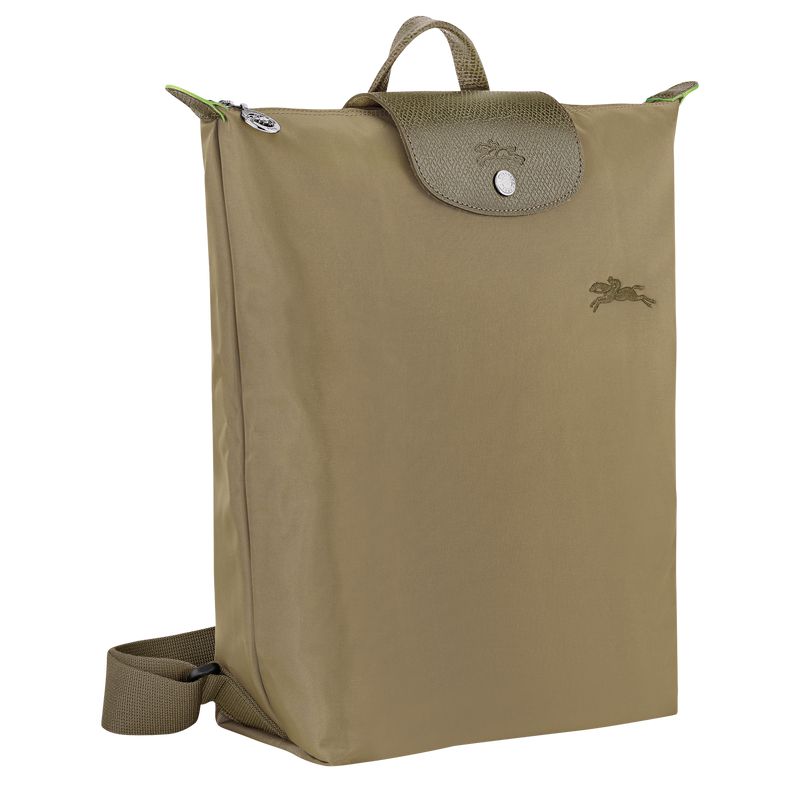 Olive Longchamp Le Pliage Green M Men Backpack | Ksa-703RQNICT