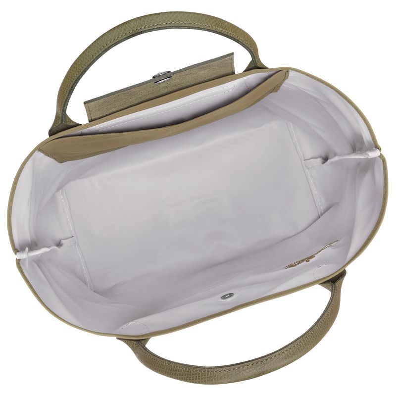Olive Longchamp Le Pliage Green M Men Tote Bag | Ksa-368REBWMS