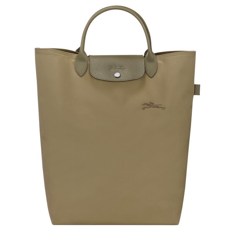 Olive Longchamp Le Pliage Green M Men Tote Bag | Ksa-368REBWMS
