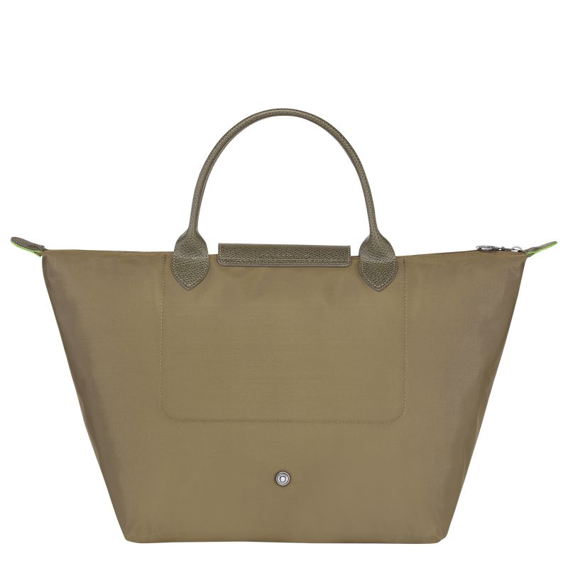 Olive Longchamp Le Pliage Green M Women Handbag | Ksa-064ZTBWRX